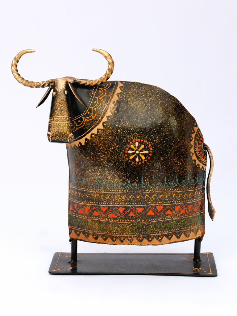 Hand Painted Decorative Buffalo1